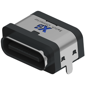 XB-TYPE C 16 P-15 XB防水USB TYPE CソケットSMD 16 Pプレート上防水メスシート(2脚Bタイプ)